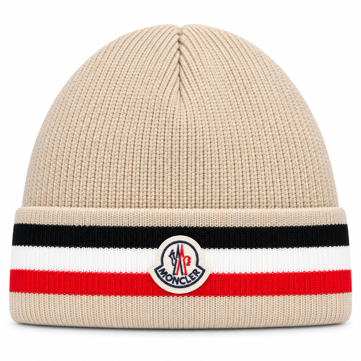 Moclear Patch Ribbed Beanie
