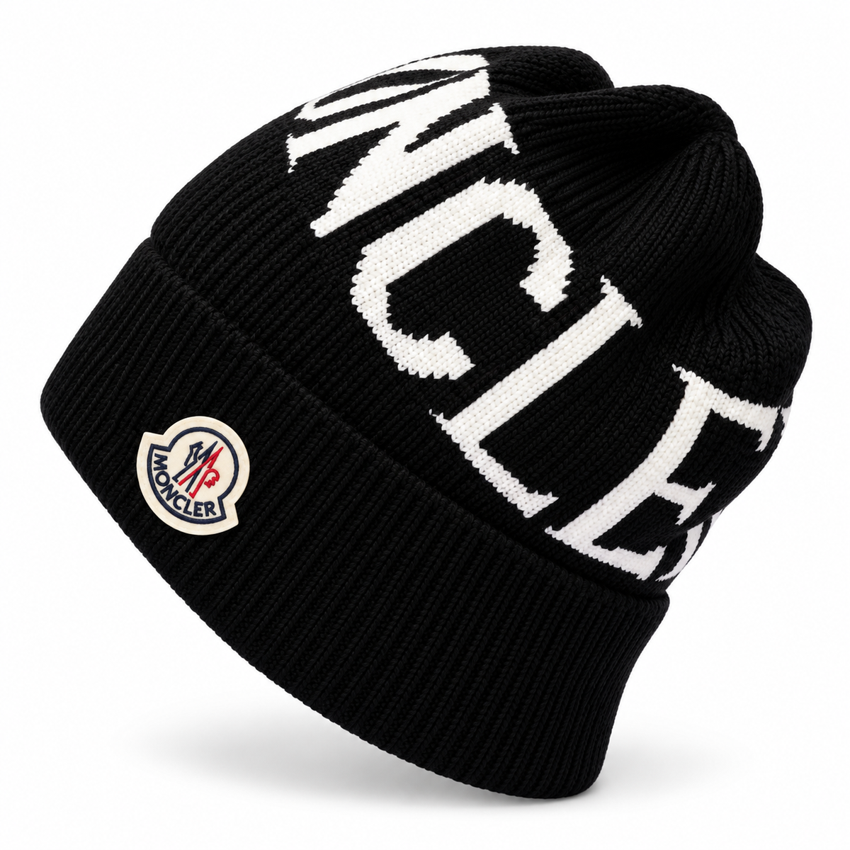 Moclear Patch Ribbed Beanie