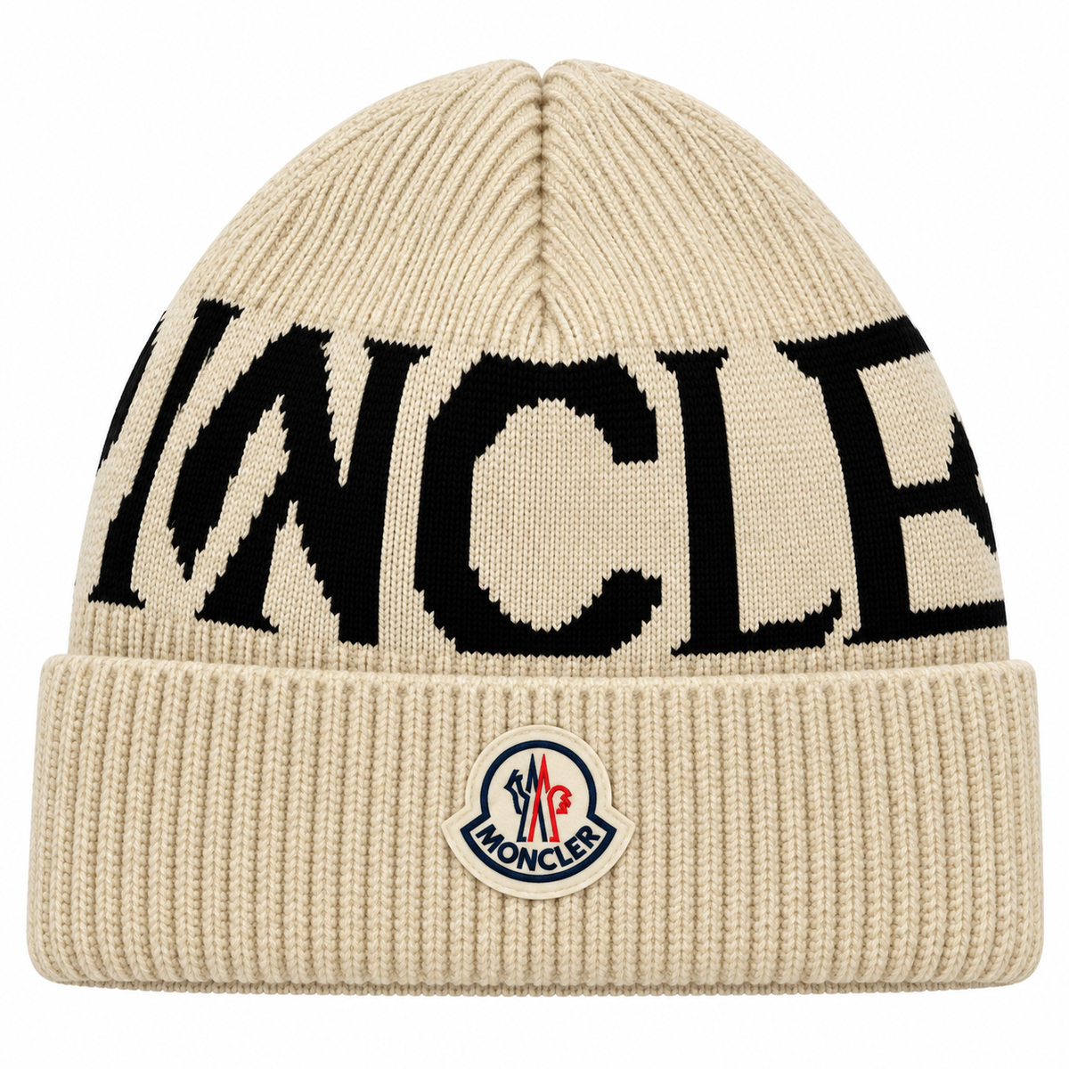 Moclear Patch Ribbed Beanie