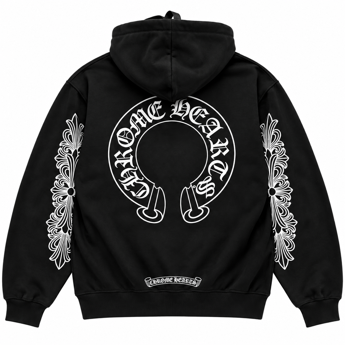 Chrome Hearts Horse Shoe Floral Hoodie