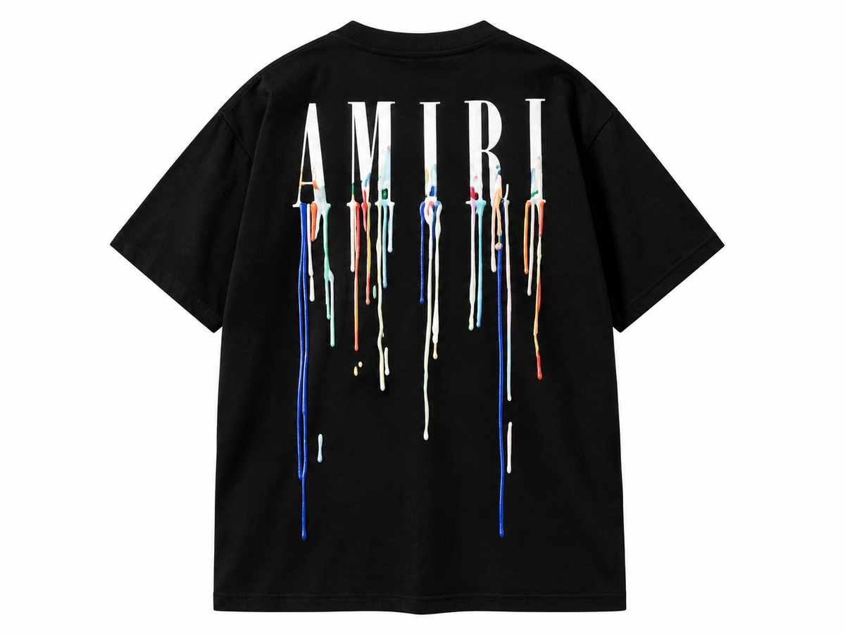 AMIRI T-Shirt with Paint Drip Print