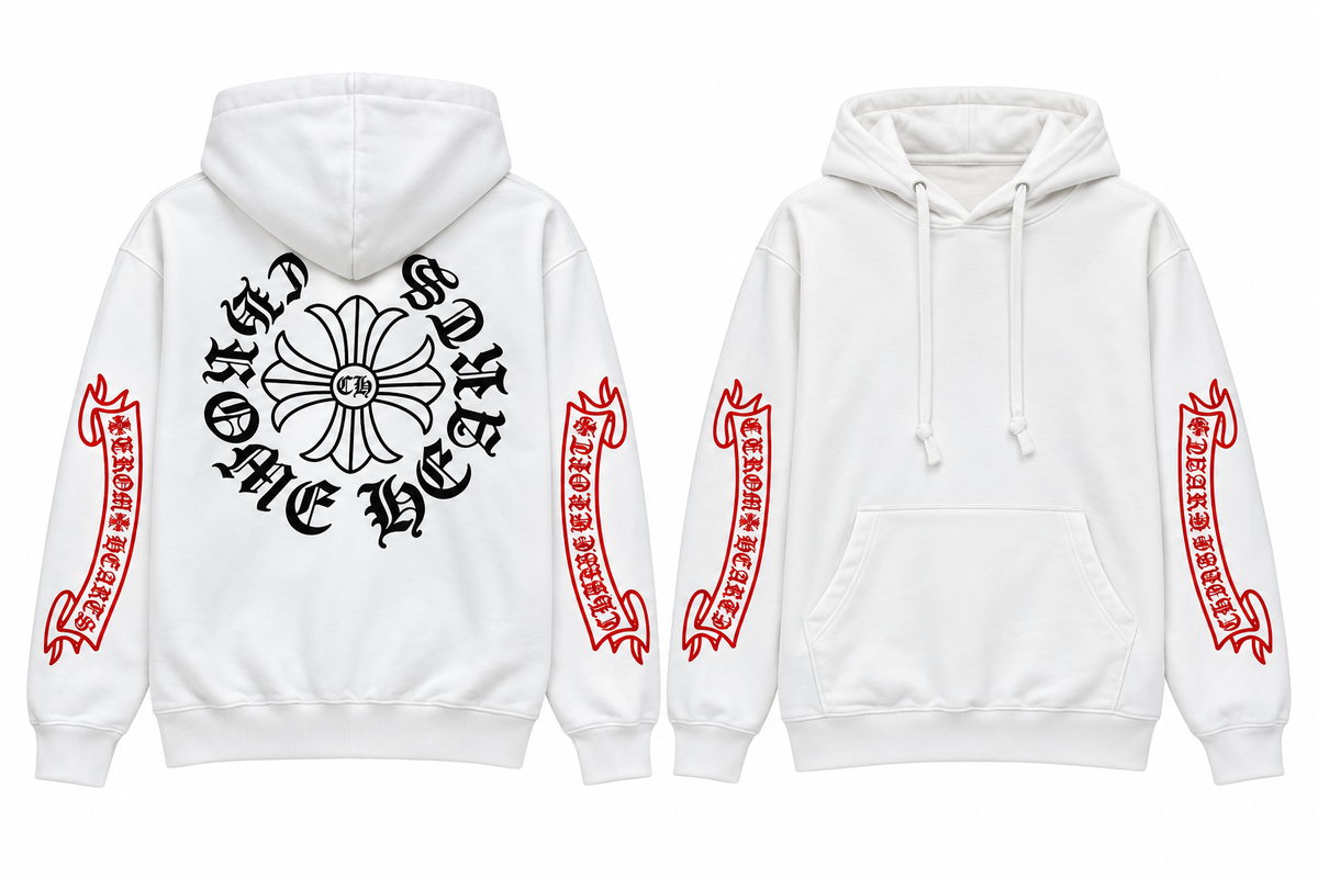 Chrome Hearts Horse Shoe Floral Hoodie