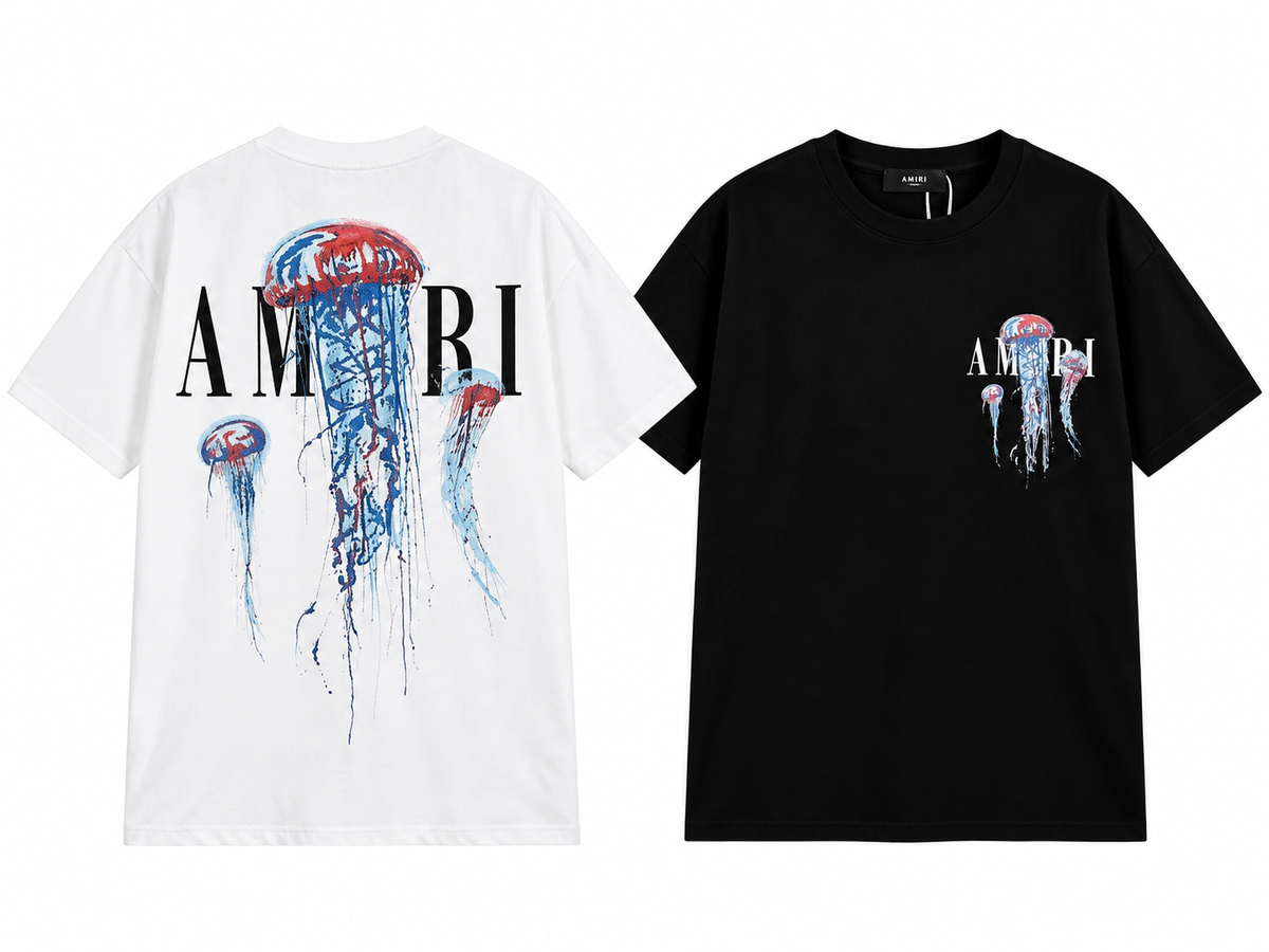 AMIRI T-Shirt with Paint Drip Print