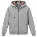 Burberry Hove Check Hood Cotton Zip Hoodie