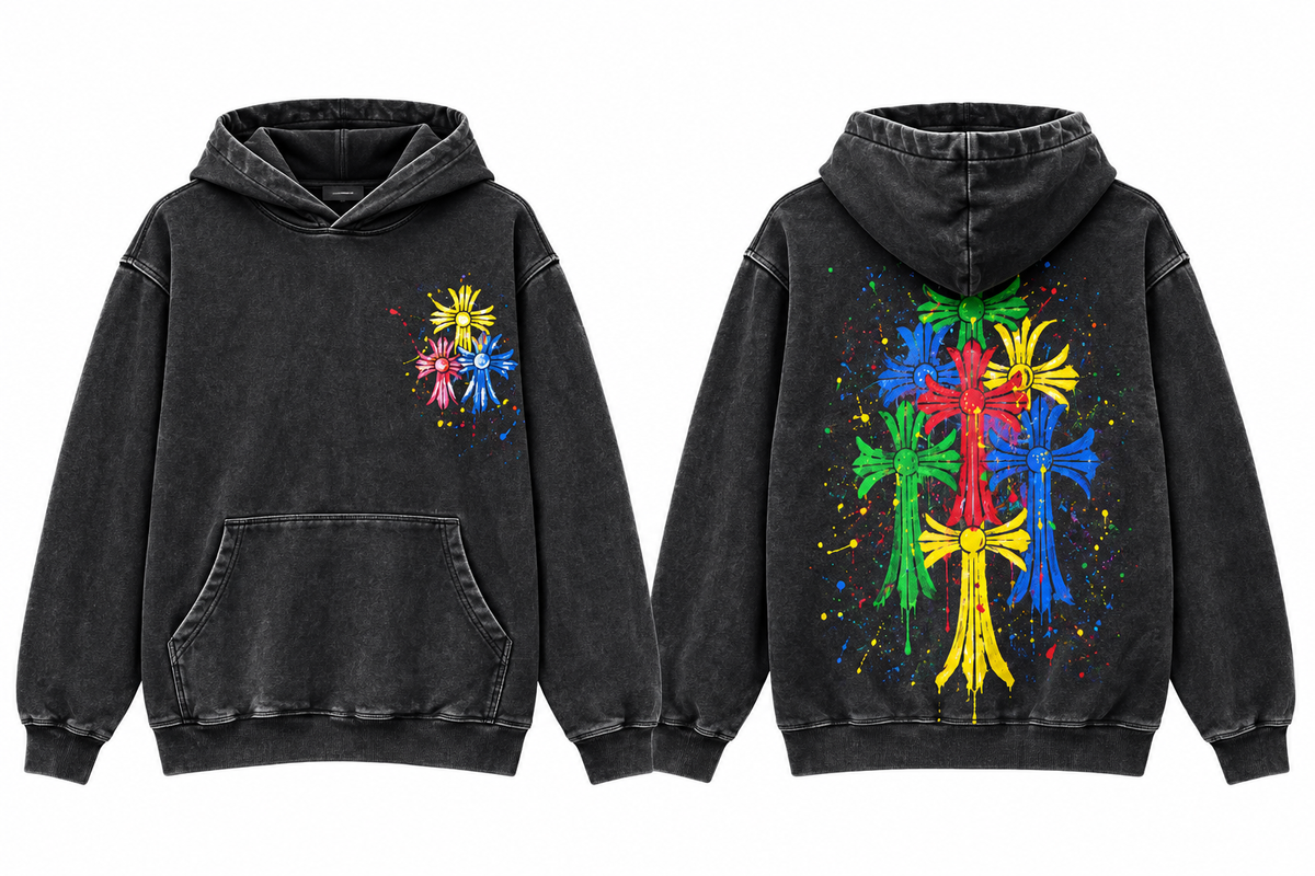 Chrome Hearts Horse Shoe Floral Hoodie