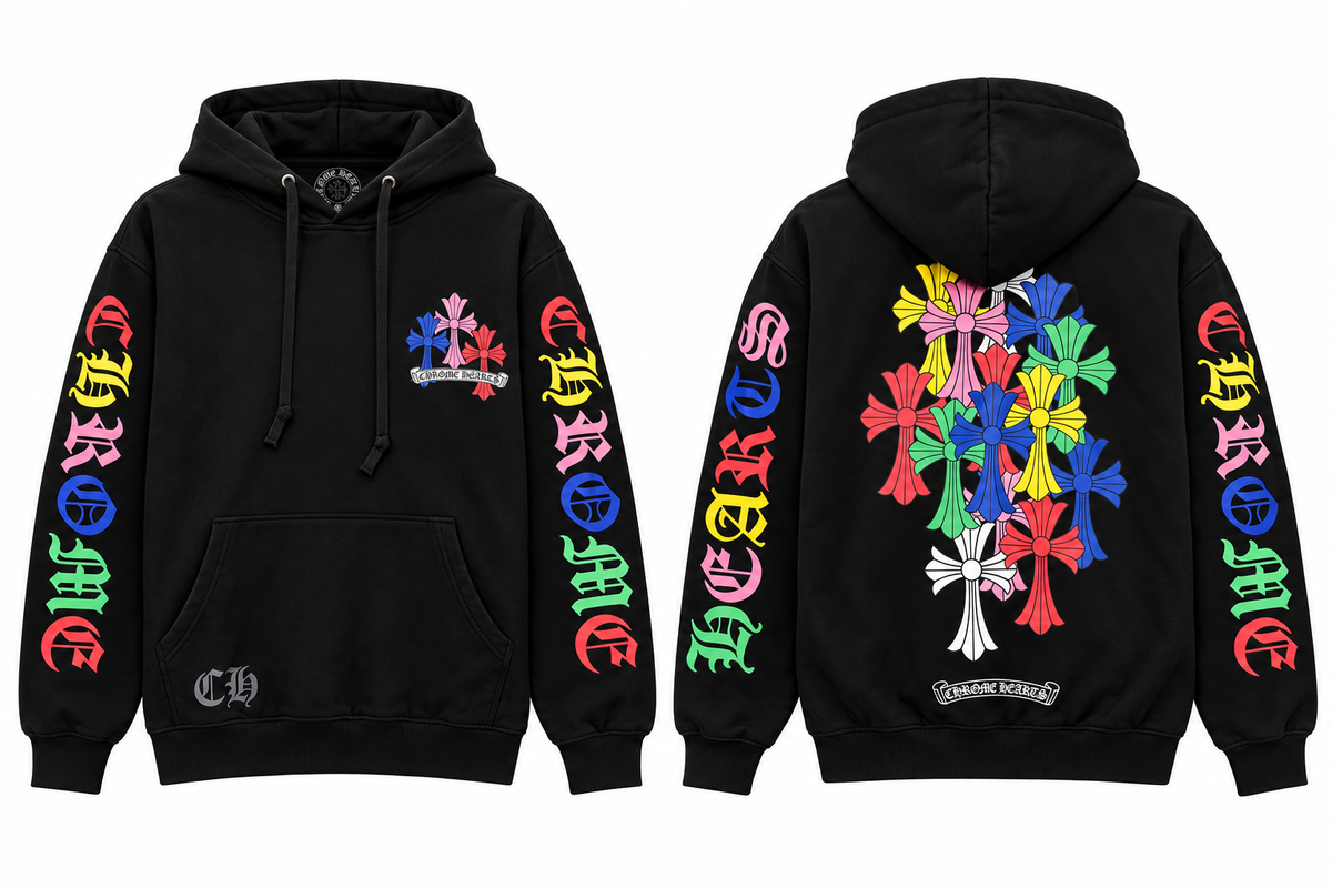 Chrome Hearts Horse Shoe Floral Hoodie
